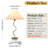 22" Dimmable Modern Bedside Lamp With Trendy Swirled Metal Base And Elegant Linen Shade