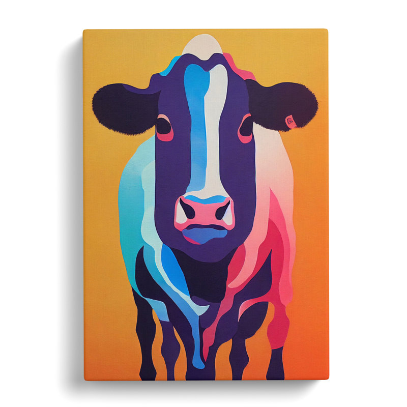 Cow Abstract - Wrapped Canvas, 50cm H x 35cm W x 3cm D