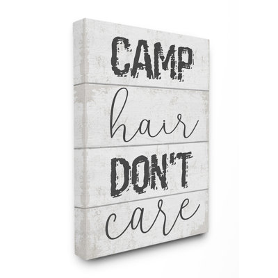 « camp cheveux nocareing typography en planches look », impression