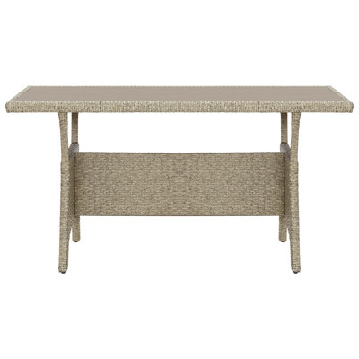 Evanston Rectangular Wicker Outdoor Dining Table