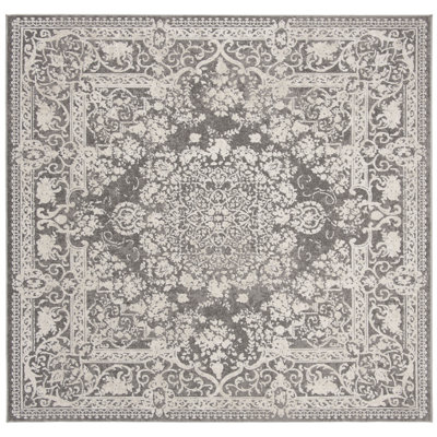 Tapis oriental gris foncé / crème Calidia