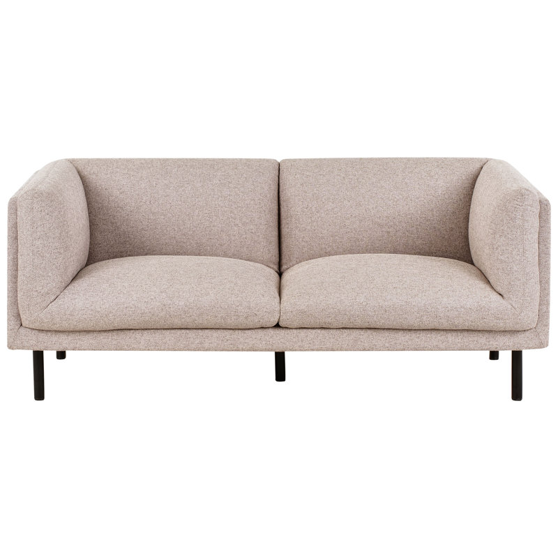 Living Room Set Suraya Fabric 5 Seater, Light Brown