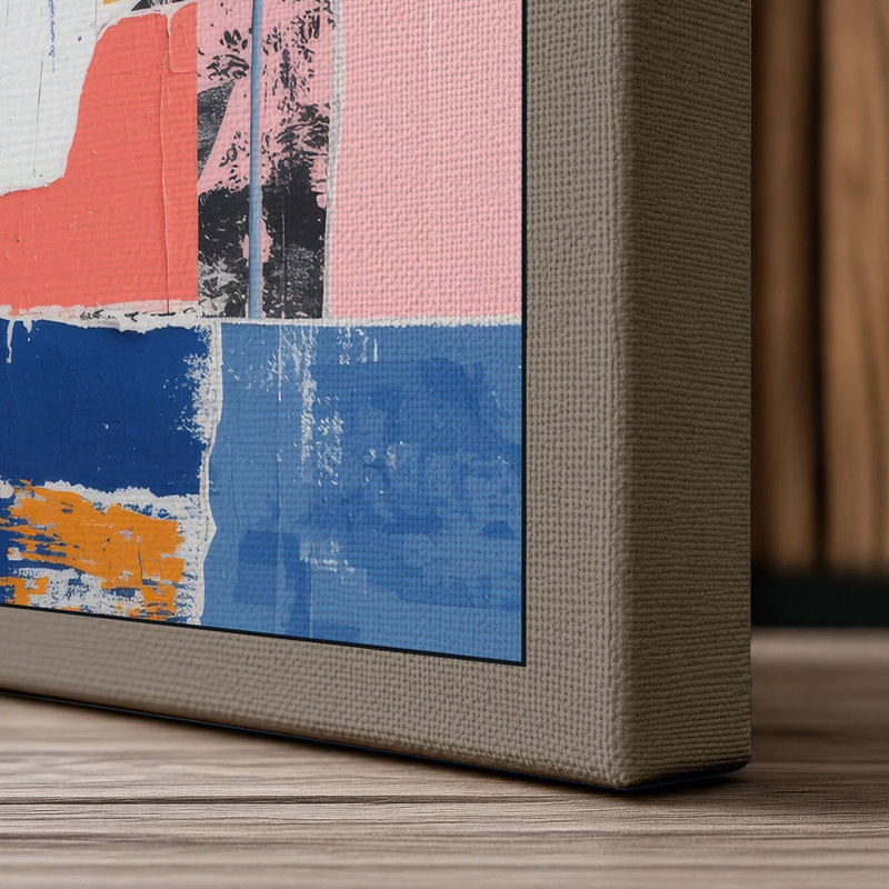 Lanterns in Geometry Eclectic - Wrapped Canvas, 24x16 - 61.0 x 40.6 cm, Taupe Border