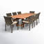 Ensemble de salle à manger rectangulaire pour 8 personnes 93 po Anautica-2113363456-2113363470