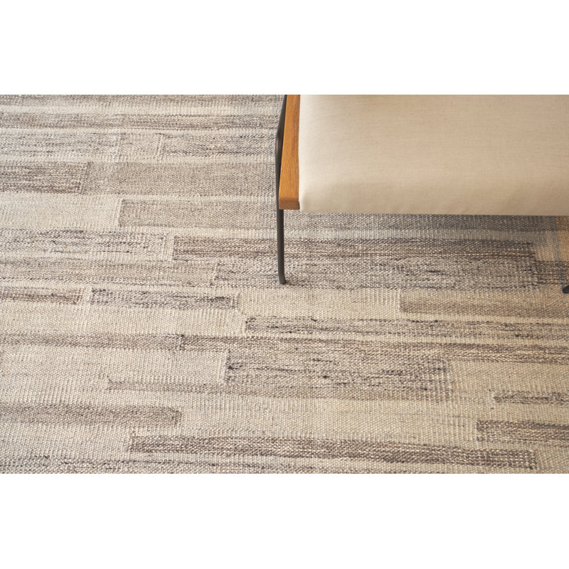 Scandinavian Wool Geometric Area Rug, Rectangle 10' x 14'