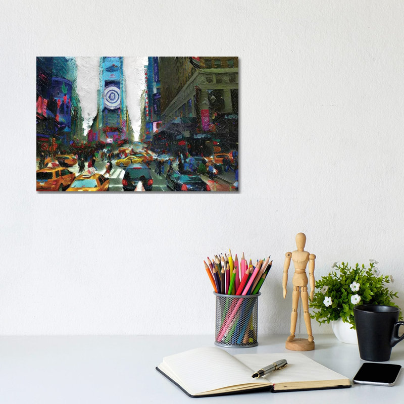 City Love by Heather Offord - Wrapped Canvas Print, 20.32cm H x 30.48cm W x 1.905cm D