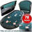Texas Hold'em Folding Poker Table Top Water-Resistant Folding Mat with Cupholders and Padded Edges Seats 10 People