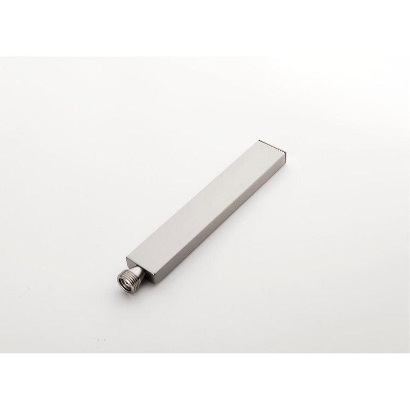 Système de douche pour salle de bain avec double fixation murale en nickel brossé et jet de pluie en cas de pluie
