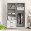 Armoire 4 portes avec 2 tiroirs et tablettes Apollonios-929900219