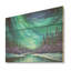 «Green Northern Lights Winter Charm I», art sur bois de pin naturel-101406103