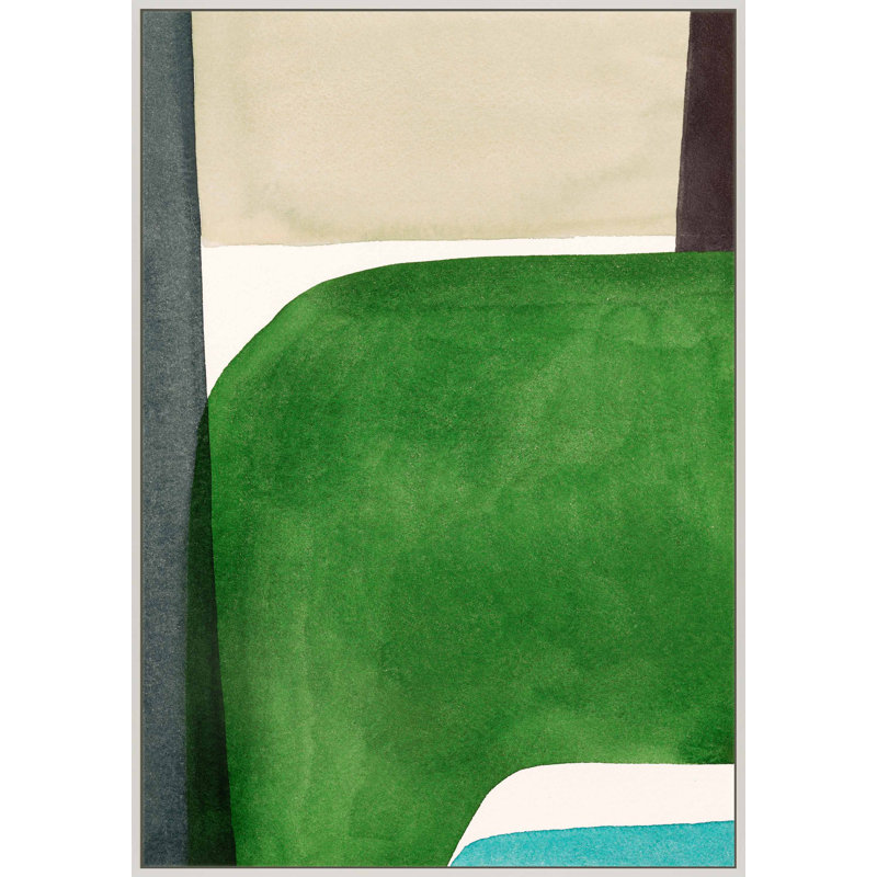«Reliable Green» par Julia Balfour - Art mural encadré, Impression blanche sur toile encadrée