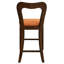 Tabourets de comptoir en noyer de 2, bois d'hévéa de haute qualité, dossier légèrement incurvé pour le soutien, maisons contemporaines esthétiques modernes 2, structure, espace de vie de style ergonomique-165236789-165236792