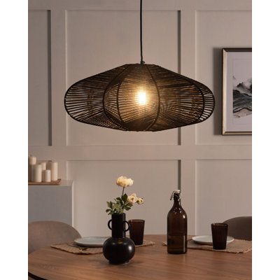 1 - Light Satin Black Geometric Pendant