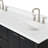 Haun 72'' Solid Wood Double Bathroom Vanity with 1.5'' White Quartz Top in Black, Oval Sink-457228001-457228002