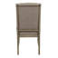 Ensemble de 2 chaises d'appoint en tissu capitonné capitonné
