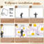 Murale auto-adhésive pour marguerites de chambre l 96 po x H 69 po Peel and Stick-821985994