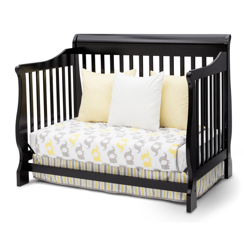 Delta Children Canton 4-in-1 Crib, Antiqued Black