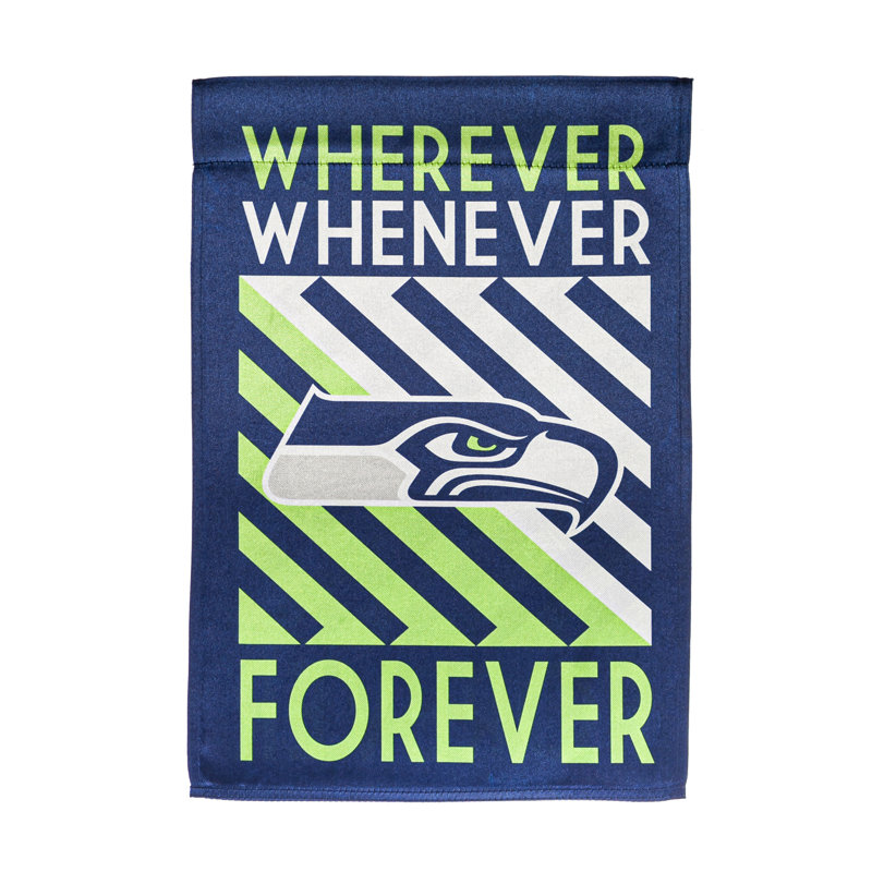 Drapeau de jardin en polyester 18 po x 12,5 po Seattle Seahawks