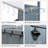 40.5" All-In-One Outdoor Grill Cart, Solid Wood & Stainless Steel Storage Cabinet With Drop-Leaf, Lockable Wheels & Towel Racks, Stylish Rolling Kitchen Cart For Patio & Garden-2089943831