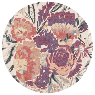 Tapis d'intérieur en laine touffeté à la main Jardin