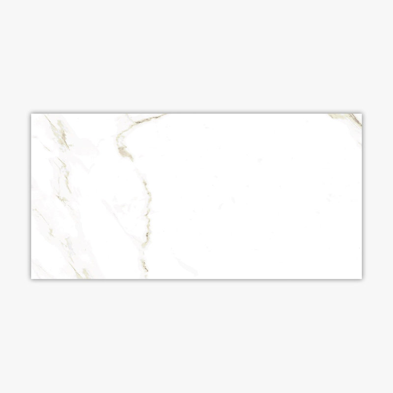 12" x 24" Porcelain Stone Look Wall & Floor Tile, Gold Matte