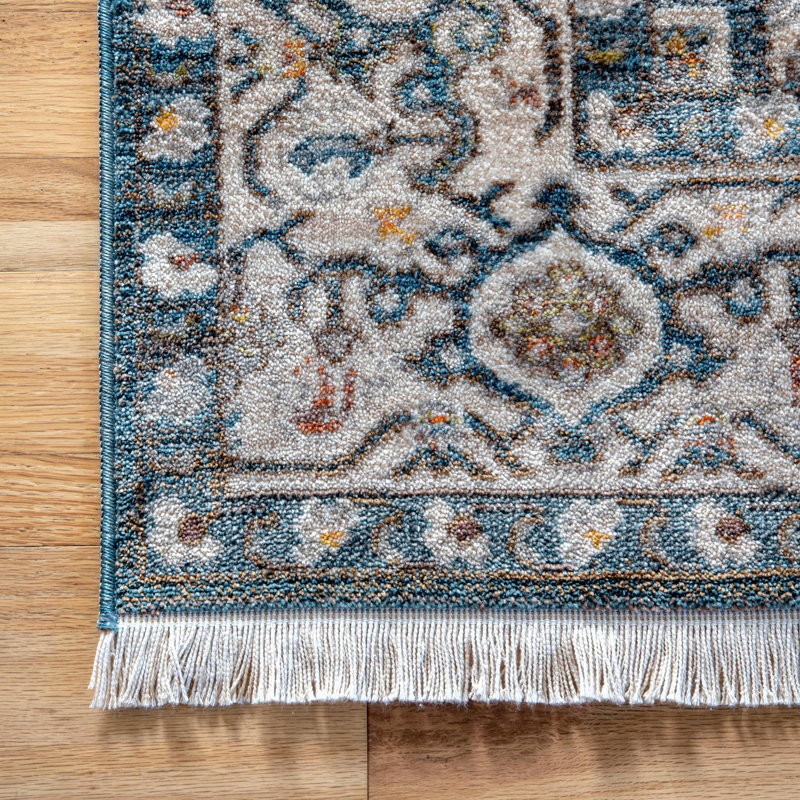 Tapis bleu, Rectangle 6 pi 7 po x 9 pi 4 po