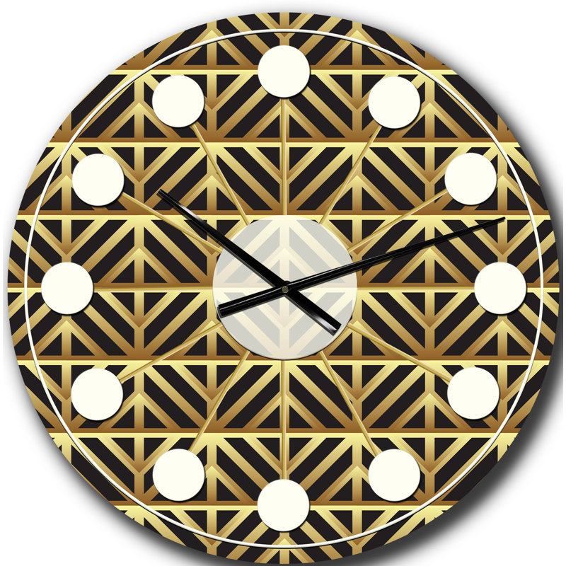 Horloge murale Golden Luxury, Grand