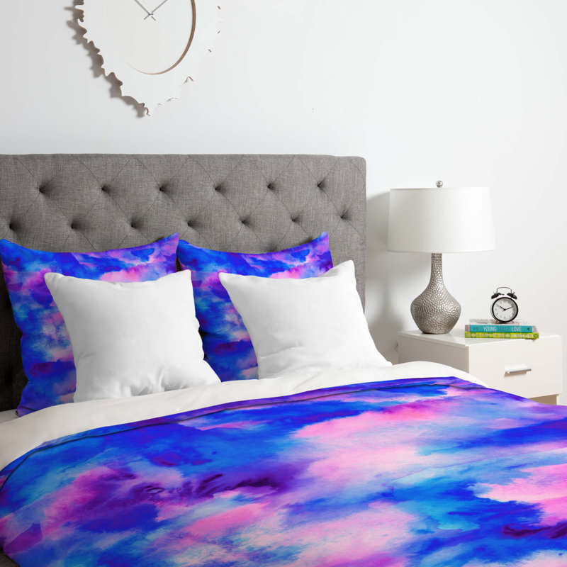 Jacqueline Maldonado Polyester Abstract Duvet Cover, Queen Duvet Cover + 2 Standard Shams