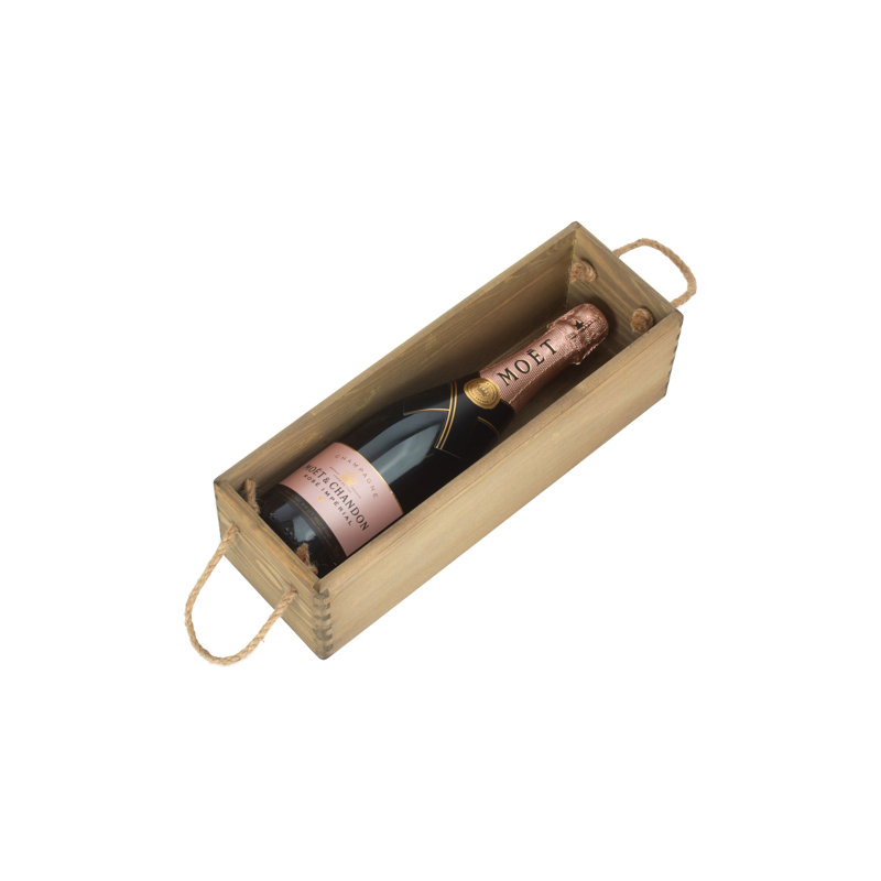 Vintage Fired Champagne & Wine Bottle Planter Carrier