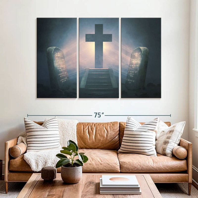 Adella Divine Cross, 42" H x 65" W