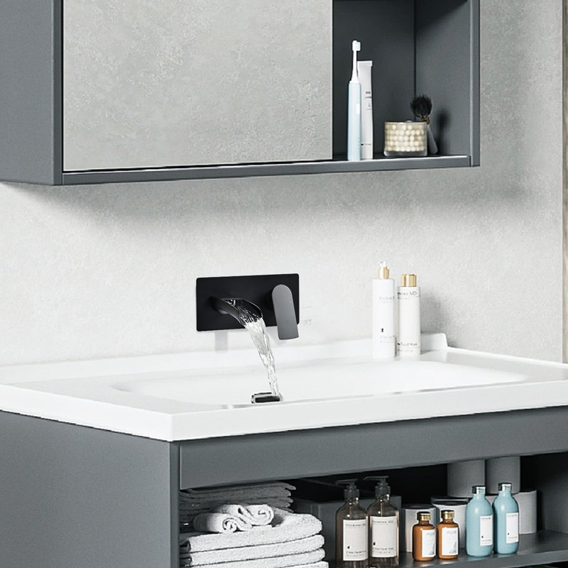 Single-handle Bathroom Faucet, Matte Black