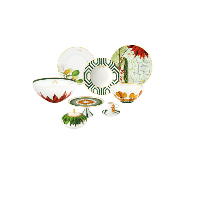 Amazōnia Porcelain Espresso Cup and Saucer