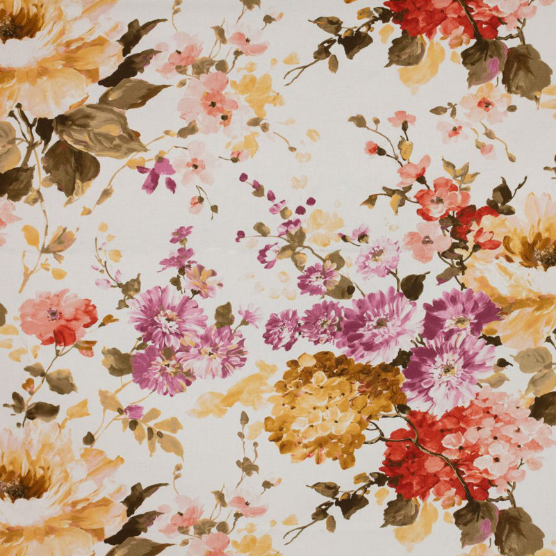 Tissu 100% coton Chelsea Garden Spring, Lueur pêche