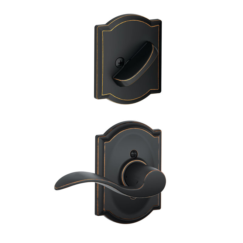 Accent Interior Lever Set, Left, Yes, Aged Bronze