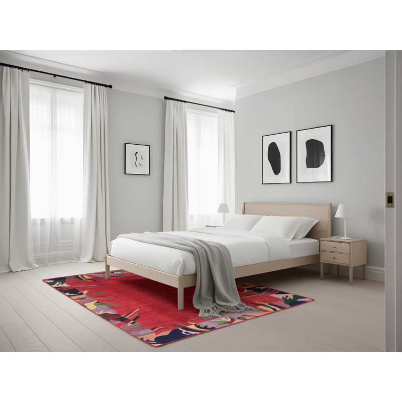 Steves Abstract Indoor Rug, Rectangle 5' x 7'