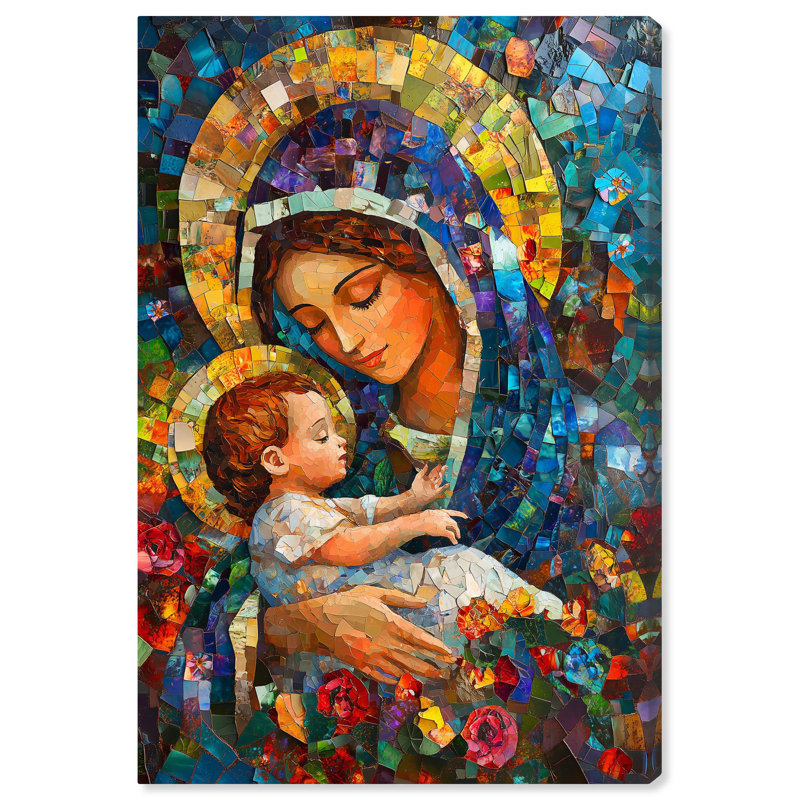 Glass Gospel II Canvas Religious Art Print by Art Remedy, 36" H x 24" W, Gallery Wrapped