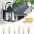 Matte Black 2 Light Vintage Outdoor Wall Lantern-1205156918