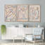 Femmes abstraites géométriques au trait, art mural minimaliste Mid Modern-102833161-102833164