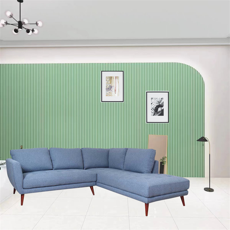 Kord Upholstered L-Shaped Sectional, Right Hand Facing