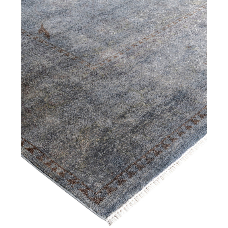 Overdyed One-of-a-Kind 9' 4" X 12' 2" Hand Knotted Area Rug