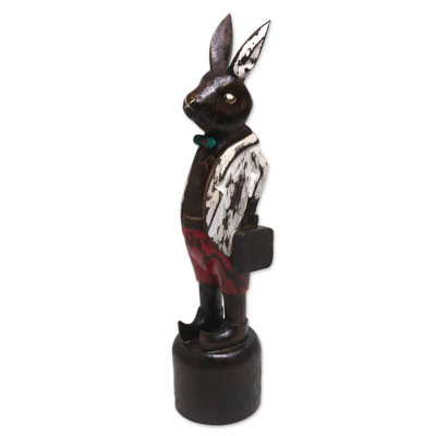 Statue en bois Sir Kelinci