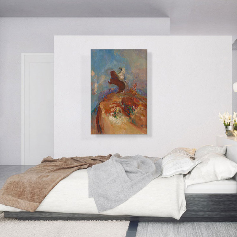 " Apollo " by Odilon Redon Painting Print, 40" H x 26" W x 1.5" D