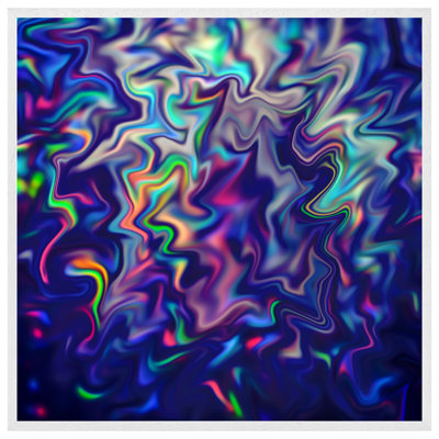 Aslee Psychedelic Marble - Single Picture Frame Print