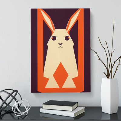 Dreng Rabbit Retro - Wrapped Canvas