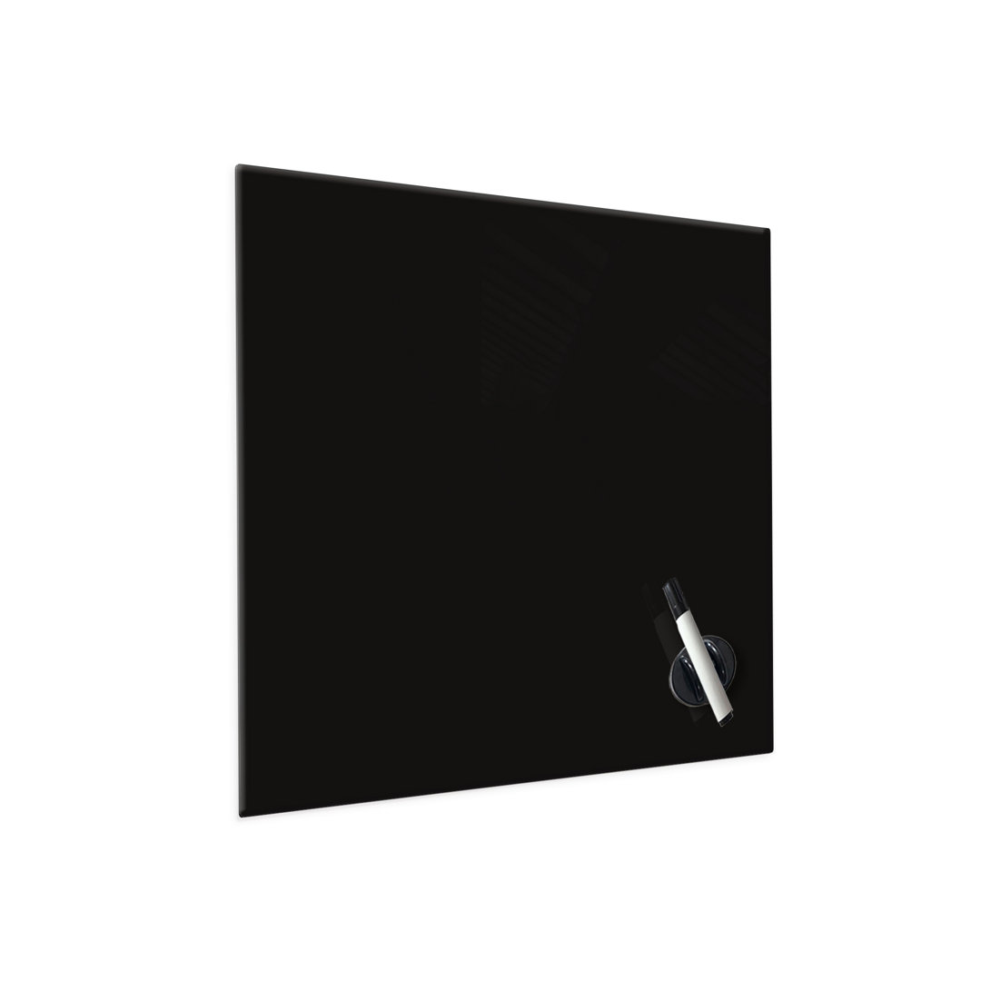 Wall Mounted Magnetic Glass Board, 16" x 16" Inbox Zero Surface