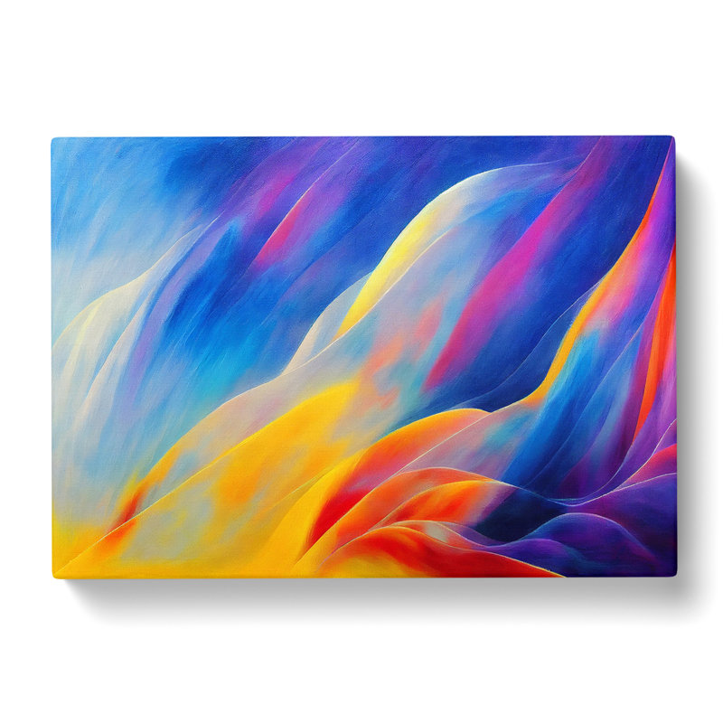 Quirky Modern Abstract Art - Wrapped Canvas, 40cm H x 60cm W x 3cm D