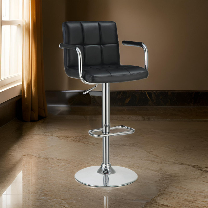 Wootton Swivel Upholstered Adjustable Height Counter Stool