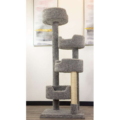 New Cat Condos Heavy-Duty 65″ Cat Tower for Large & Multi-Cat Homes