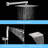 Rain Shower System Tub Shower Faucet Set 10 Inch Square Rainfall Shower Head With Handheld Sprayer And Waterfall Tub Spout Pressure Balance Rough-In Valve Shower Mixer Combo