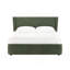 Lit en chenille vert foncé Cheryl (aucun outil requis pour l'assemblage)-397627446